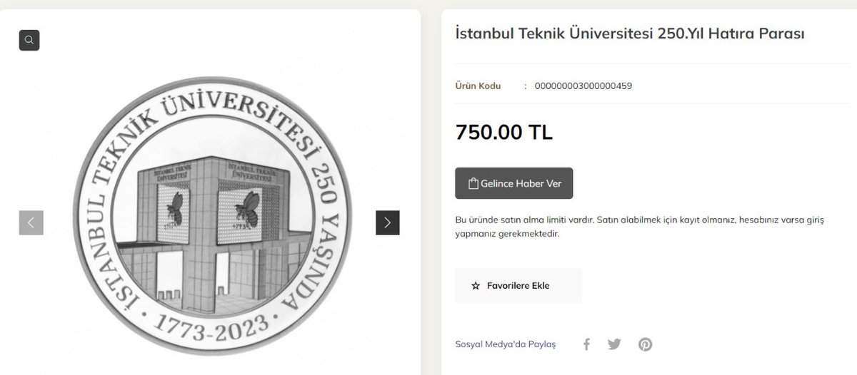Enes (@fatihenesalpay1) on Twitter photo Ülkede 500 liralık banknot bile çıkartılmıyor iken İTÜ' nün 250.yıl ayağına 750 TL değerinde hatıra parası çıkarması şoku :))))) <a href="/Merkez_Bankasi/">Merkez Bankası</a> <a href="/HMBakanligi/">T.C. Hazine ve Maliye Bakanlığı</a> <a href="/itu1773/">İTÜ - İstanbul Teknik Üniversitesi</a> <a href="/borsaistanbul/">Borsa İstanbul</a> <a href="/spkgovtr/">SPK</a> <a href="/BDDKResmi/">Bankacılık Düzenleme ve Denetleme Kurumu (BDDK)</a> Ülkede 500 liralık banknot bile çıkartılmıyor iken İTÜ' nün 250.yıl ayağına 750 TL değerinde hatıra parası çıkarması şoku :))))) <a href="/Merkez_Bankasi/">Merkez Bankası</a> <a href="/HMBakanligi/">T.C. Hazine ve Maliye Bakanlığı</a> <a href="/itu1773/">İTÜ - İstanbul Teknik Üniversitesi</a> <a href="/borsaistanbul/">Borsa İstanbul</a> <a href="/spkgovtr/">SPK</a> <a href="/BDDKResmi/">Bankacılık Düzenleme ve Denetleme Kurumu (BDDK)</a>