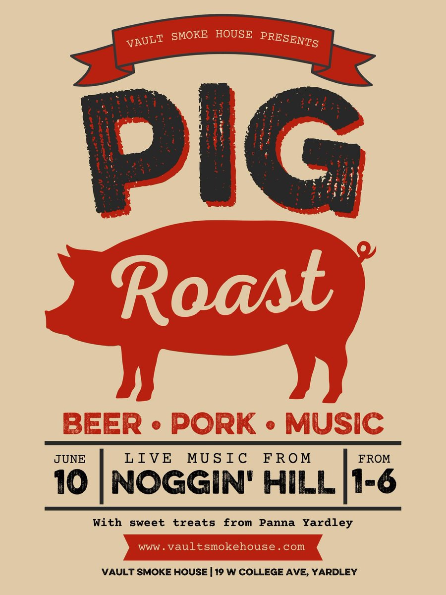Tomorrow we ROAST!!!
Pig + Panna Gelato + Live Music + Craft Beer + Whiskey Cocktails = Heaven
Come early and stay late! We can’t wait!
#pigroast #weekendvibes #craftbeer #barbecue #vaultbrewing