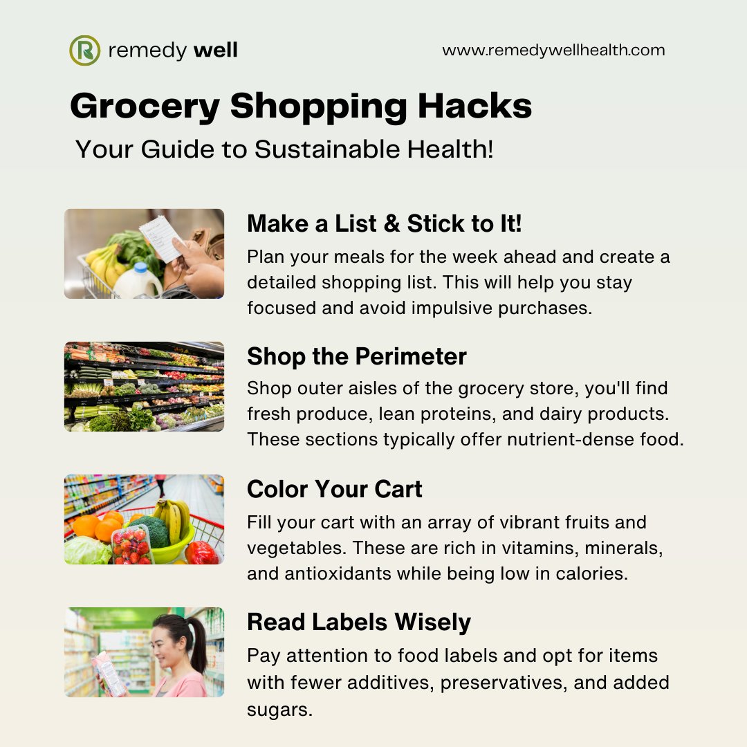 remedywell_'s tweet photo. Hack Your Way to a Successful & Healthy Grocery Shopping Trip! ๐๐ฅฆ๐
Looking for ways to make your grocery shopping experience a breeze? Check out these tips and tricks that will guide you into healthier habits!
#RemedyWell #GroceryShoppingHacks #SmartShopping #healthyeating https://t.co/fCznLfvWXu