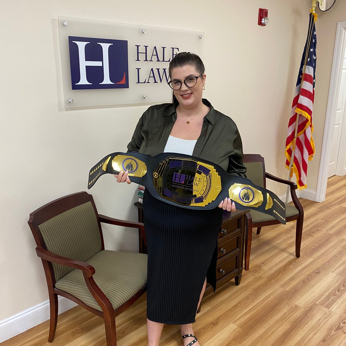 Congratulations to Gabrielle, our exceptional #IntakeParalegal, for being named the latest #EmployeeOfTheWeek! Your dedication and client-focused approach are truly commendable. 👏🌟 #PersonalInjuryLaw #GoToHale #FightLikeHale #GiveEmHale #Champion