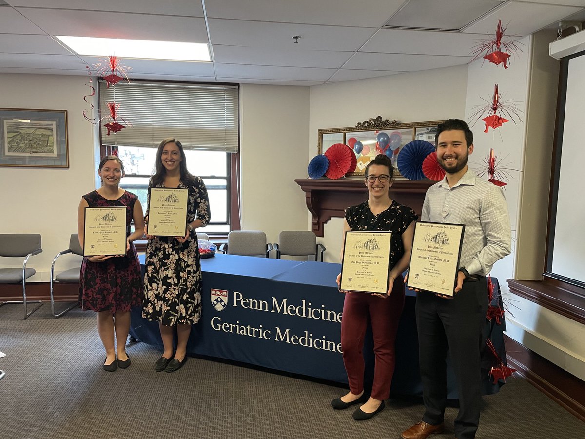 Congratulations to the 2023 Class of Penn Geriatrics fellows!! Forever proud  of you. ⁦<a href="/PennMedicine/">Penn Medicine</a>⁩