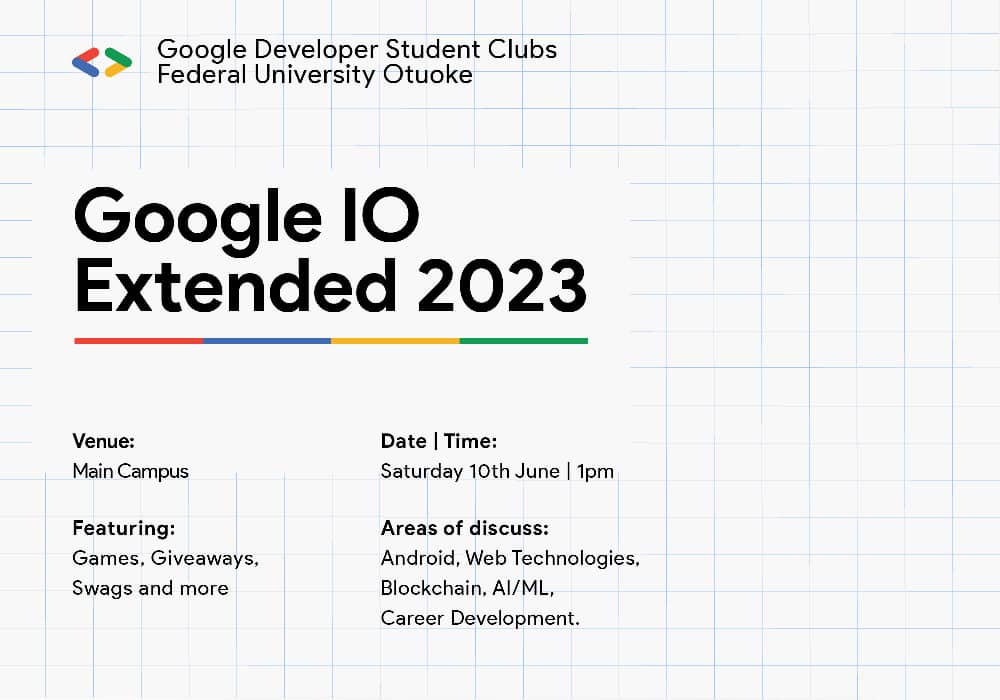 gdsc_fuo's tweet photo. 📢 Exciting Announcement! Our highly anticipated event is TOMORROW!  Join us for an incredible day of insights and inspiration as we work hand in hand to see the success of this event with @googledevs @googleafrica @ClassicDussy @GdgYenagoa @Astrosoftio , also amongst many others https://t.co/3n1VkVZPb0