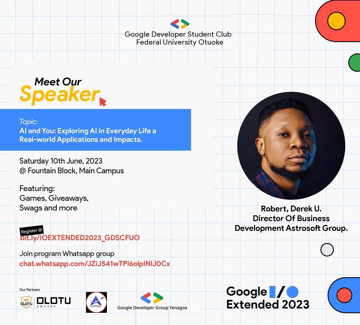 gdsc_fuo's tweet photo. also amongst amazing personalities who have played an important role in this space and also to see the success of the forthcoming #GoogleIoExtended 2023 event... https://t.co/58ldWSiCDZ