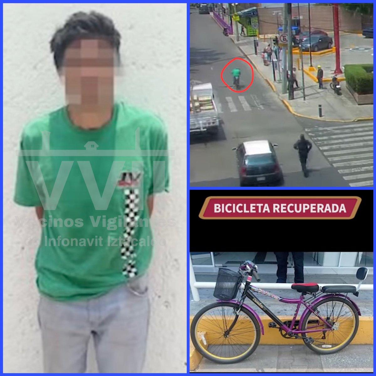 La semana pasada se llevó a cabo la detención de un responsable del robo de una bicicleta en Calle Roberto Koch, Impi Picos, con ayuda del C2 Norte los oficiales lograr detenerlo en Cto Interior Río Churubusco (a un lado del Hotel Picasso). Gracias a <a href="/SSC_CDMX/">SSC CDMX</a> por el apoyo.
