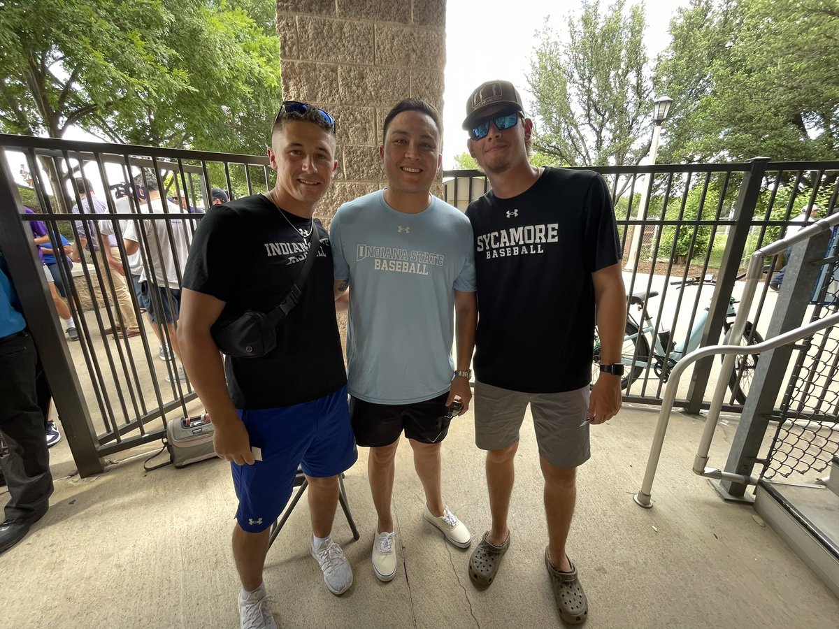 Former Sycamore players in the house at TCU to cheer on ISU in the NCAA super-regional.