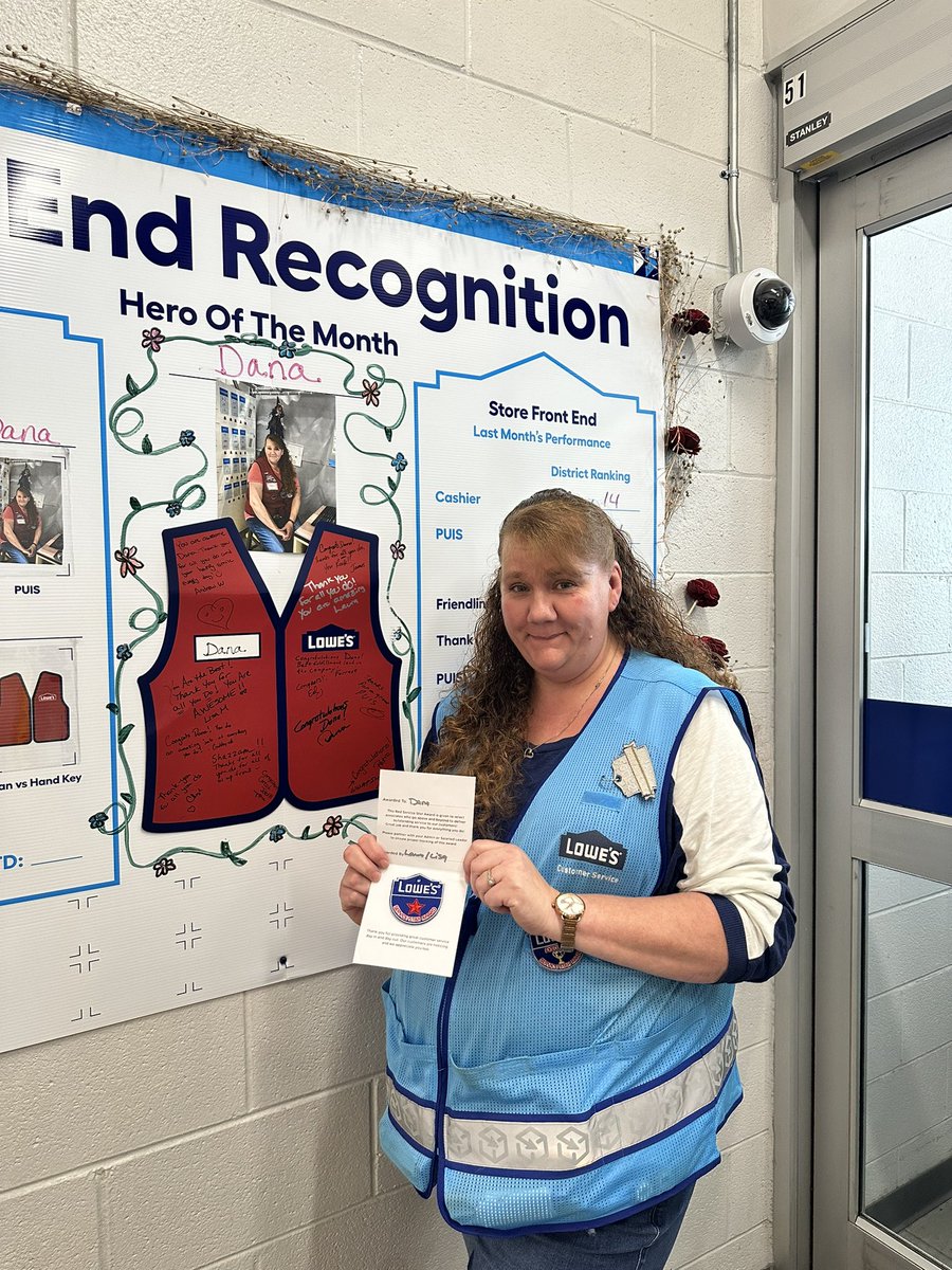 Congratulations to Dana, our front end hero for the month! Thank you for all you do for the front end, fulfillment, and the store!! <a href="/JamesW_2009/">James</a> <a href="/FNaff16/">FNaff16</a> <a href="/LisaMundy20/">Lisa Mundy</a> @som2to <a href="/BenitoKomadina/">Benito.Komadina@Lowes</a> @WhitneyHecker <a href="/BrianTe58414379/">Brian Terry</a>