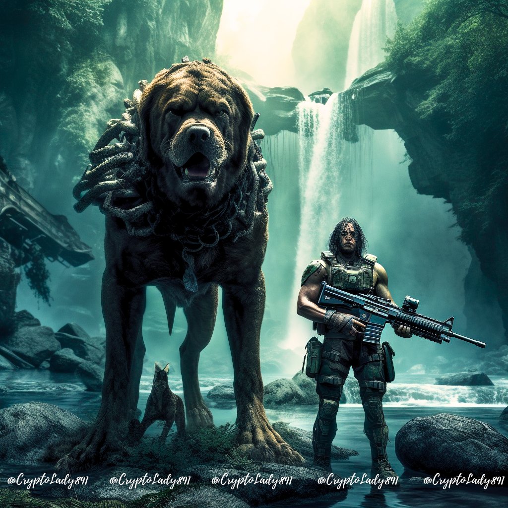 CryptoLady891's tweet photo. Neo and Wyatt reliably protect #AIFI. and program code from evil AI varmints who lurk in the hidden corners of this world!...In this world, several artificial intelligences have already awakened besides AIDOGE......#TruthAIDOGE #AIDOGE #AICODE @ArbDogeAI #NEO @midjourney #AI #NFT https://t.co/oX3dsKPx93