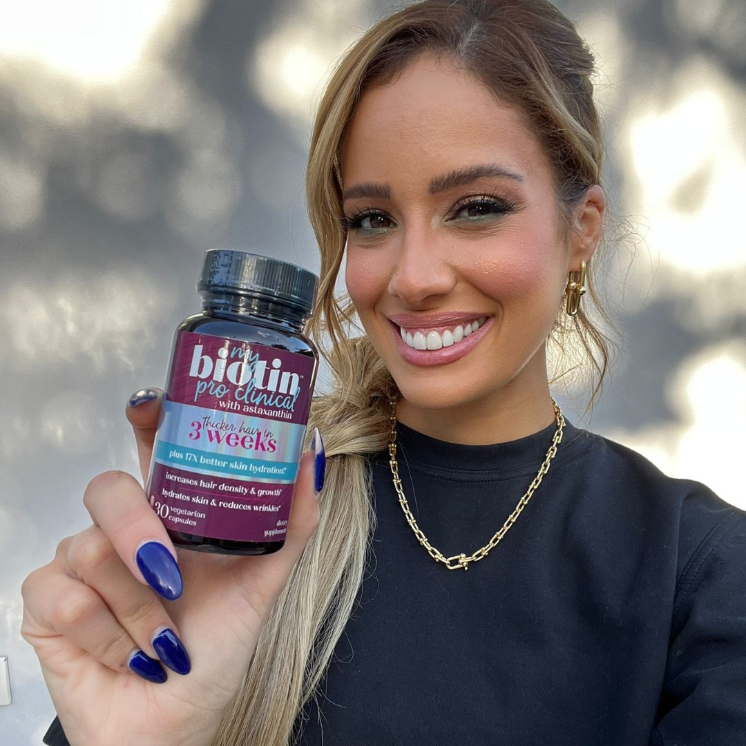 trymybiotin's tweet photo. Unlock your hair's potential with MyBiotin® ProClinical 💁‍♀ "This revolutionary product has been a game-changer in my hair routine, and I couldn't be happier with the results." Thanks to @aleydaortiz for inspiring us and for being a compensated spokesperson. https://t.co/8XVYpUh4jC