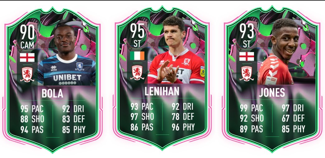 Middlesbrough themed Shapeshifter cards 🔥
