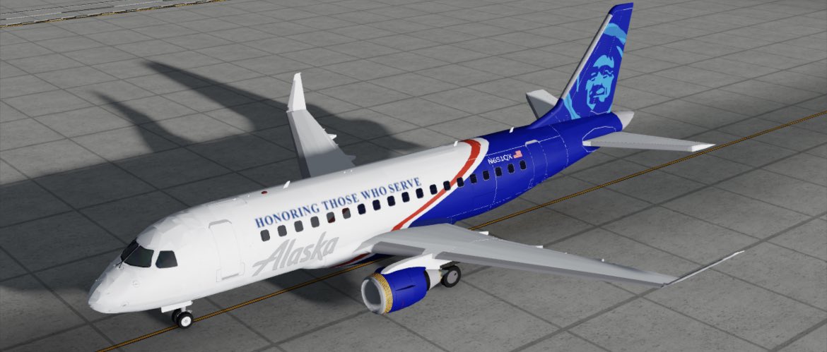 Unfinished N651QX livery #ROBLOX #RobloxDev