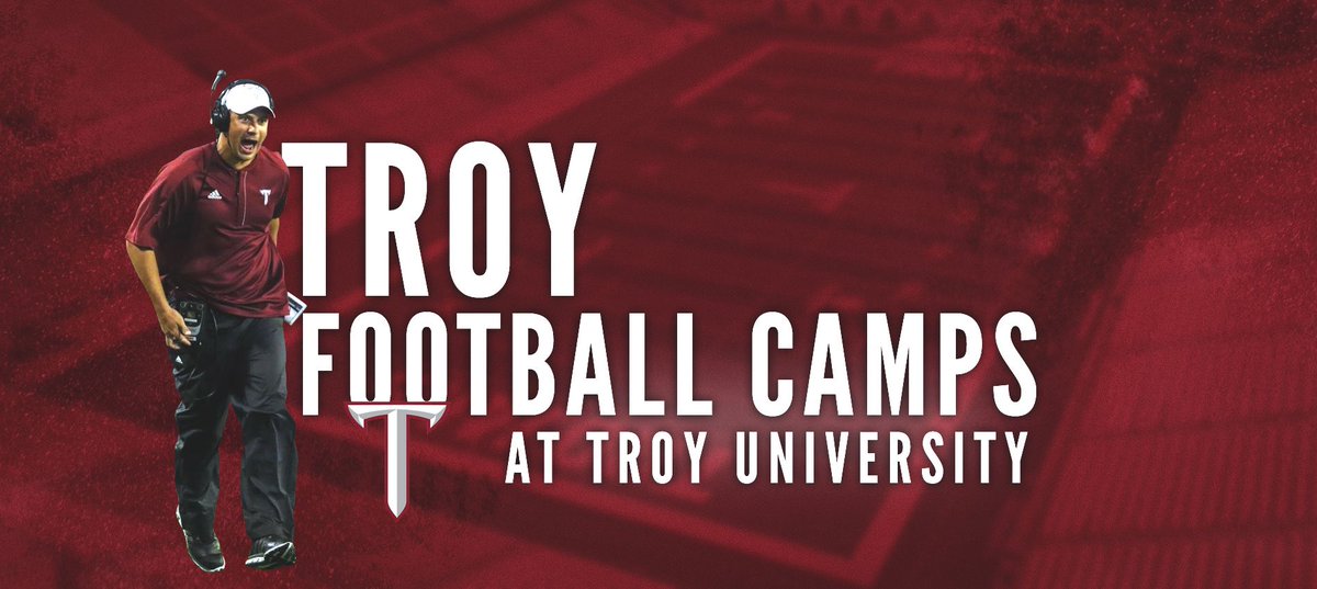 I’m proud to say I’ll be attending <a href="/TroyTrojansFB/">Troy Trojans Football 8x⚔️</a>  camp tomorrow.