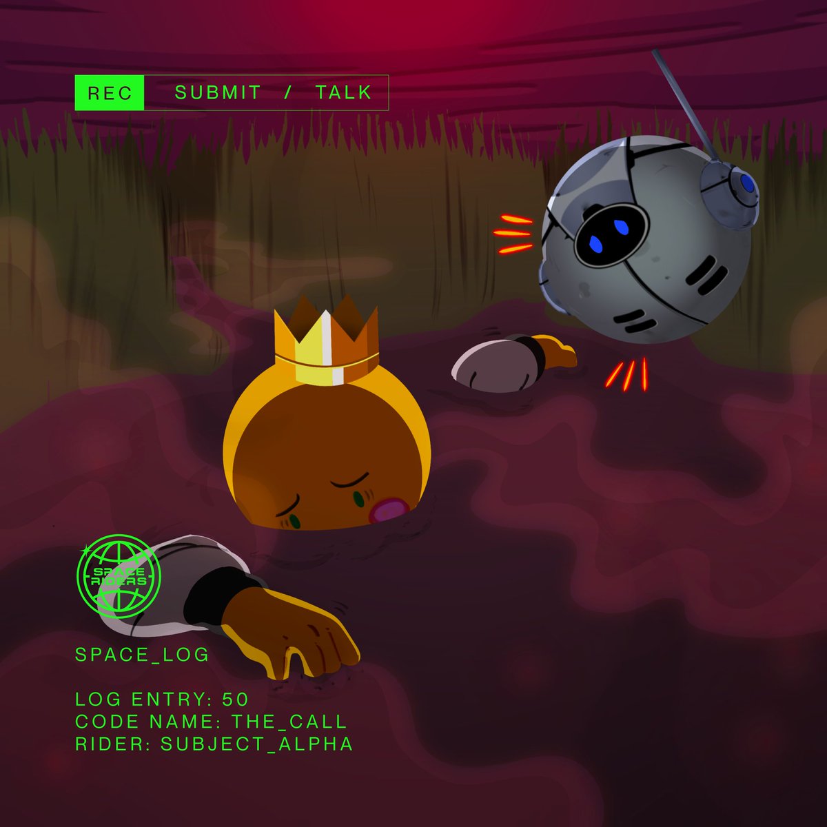 LOG ENTRY: 50

In the unforgiving depths of the sand-swamp, the Rider finds themselves sinking, their heart racing as final moments draw near.

The Companion stands by, consumed by nervous anticipation.