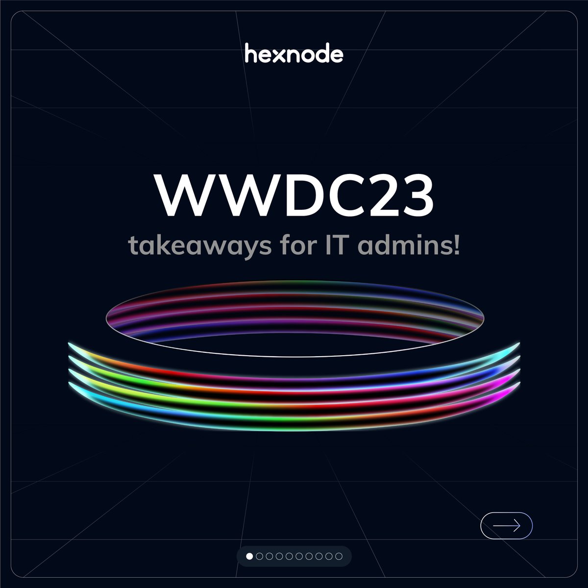 thehexnode's tweet image. Hey #ITadmins! Wondering about your next steps post WWDC23?

Our experts at #Hexnode summarised the key updates for you to embed into your #Appledevicemanagement strategy.

P.S. - These updates are just the tip of the iceberg for IT admins. What we have shared so far is only a…