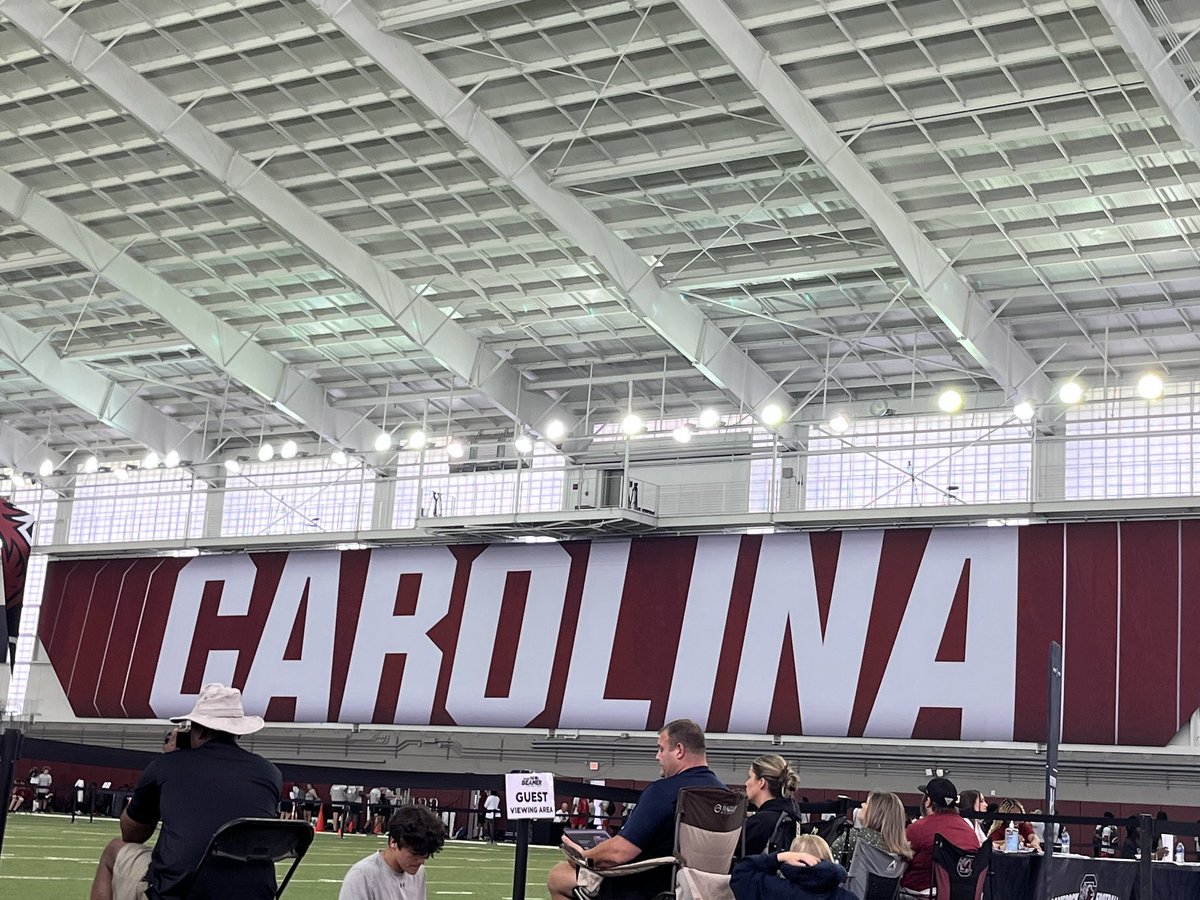 _AMcCown's tweet image. Thank You coach and staff @CoachSBeamer football camp! Lots to work on, footwork and technique, Thank You again for the insight! #GoCocks 🤙 @CoachClaytonW @togray14