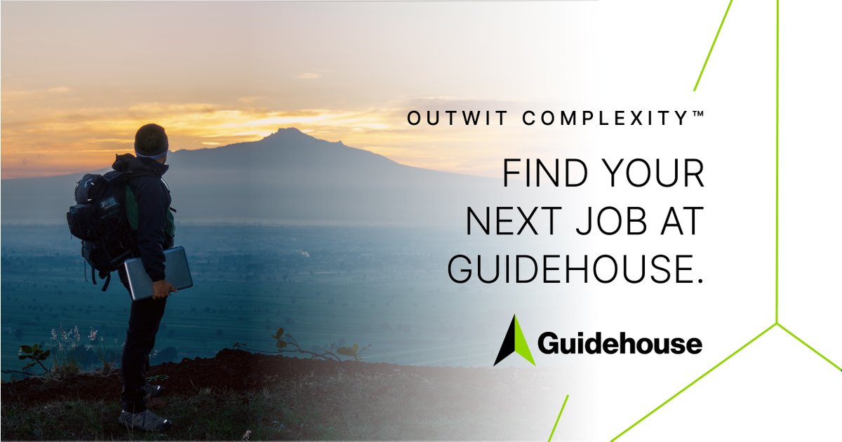 Find your next job at Guidehouse. Join our Data & Analytics team today! 
guidehouse.wd1.myworkdayjobs.com/External/job/U… 
#Hiring #DataJobs #DataStrategy #AnalyticsStrategy #GuidehouseJobs