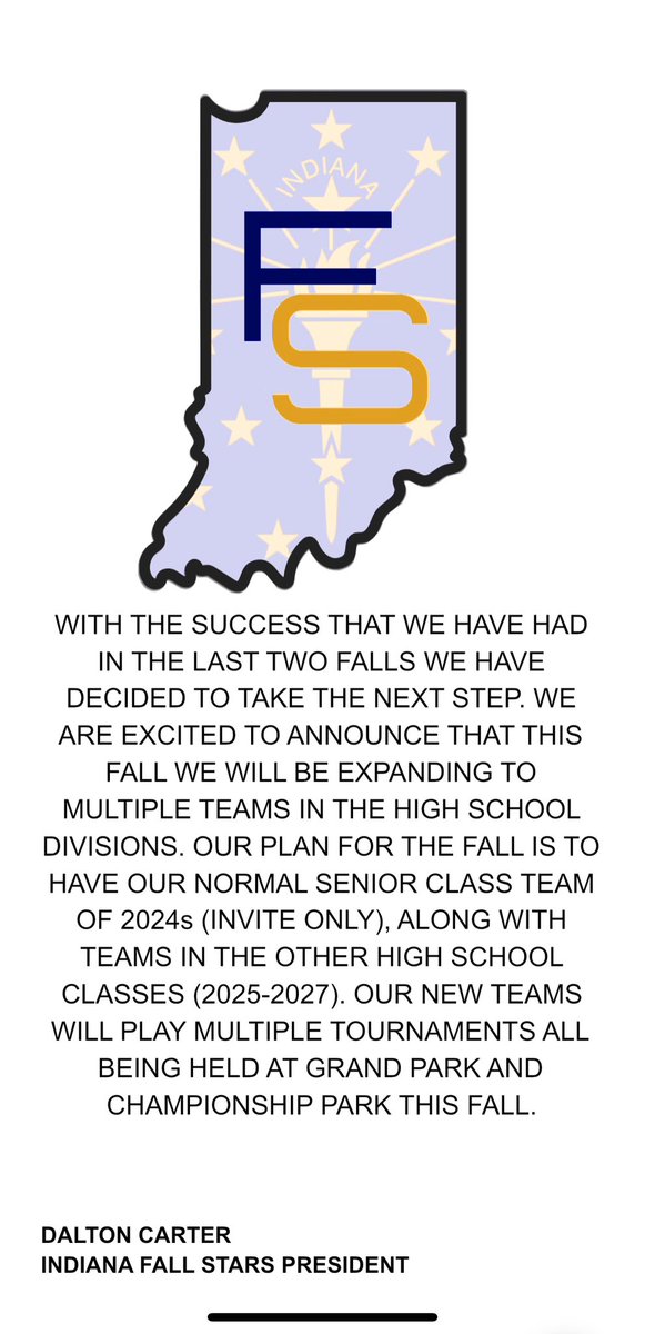 Indiana Fall Stars tweet media