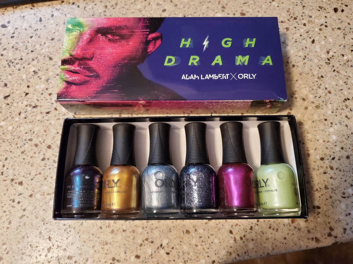 JLutterbie's tweet image. It has arrived!!! Can't wait to play with all the colors!!!! @Orlynails @adamlambert AMAZING job on this collection!!!!