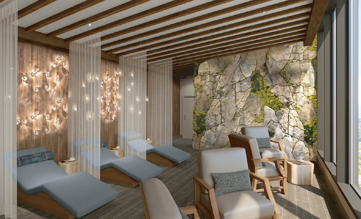 You are now entering a stress free zone! Here is your first look at our destination spa! Sit back, relax and enjoy the views. For more renderings, visit lnkd.in/gXH-VZqy