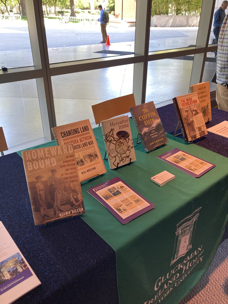 Such a great display of scholarship at ACIS in San Jose  from the Glucksman Diaspora Series ⁦@NYUpress⁩ ⁦@GIHNYU⁩ Credit to Prof Kenny and NYU Press for such seminal volumes. ⁦@kgmkenny⁩ ⁦@CianTMcMahon⁩ #ACIS2023 ⁦@BostonCollege⁩