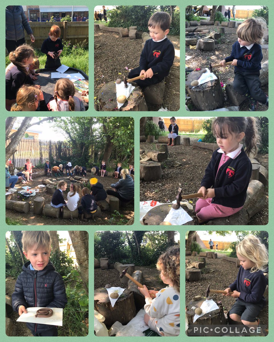 ysgolyddraig's tweet photo. The children in Dosbarth Colhuw learned all about snails today. They made their own clay snails and also had a go at making a ‘Hapa Zome’ floral print in Forest School. #YYDcolhuw #YYDenjoy #YYDcreativity #YYDwellness @walkinthewild1 https://t.co/keQ4LuFzf5