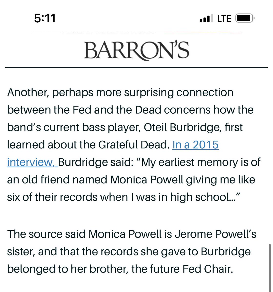 SamRo's tweet image. .@serwer followed up re that photo of Jay Powell at the Dead &amp;amp; Co show last week and 🤯🤯🤯🤯🤯 barrons.com/amp/articles/f…