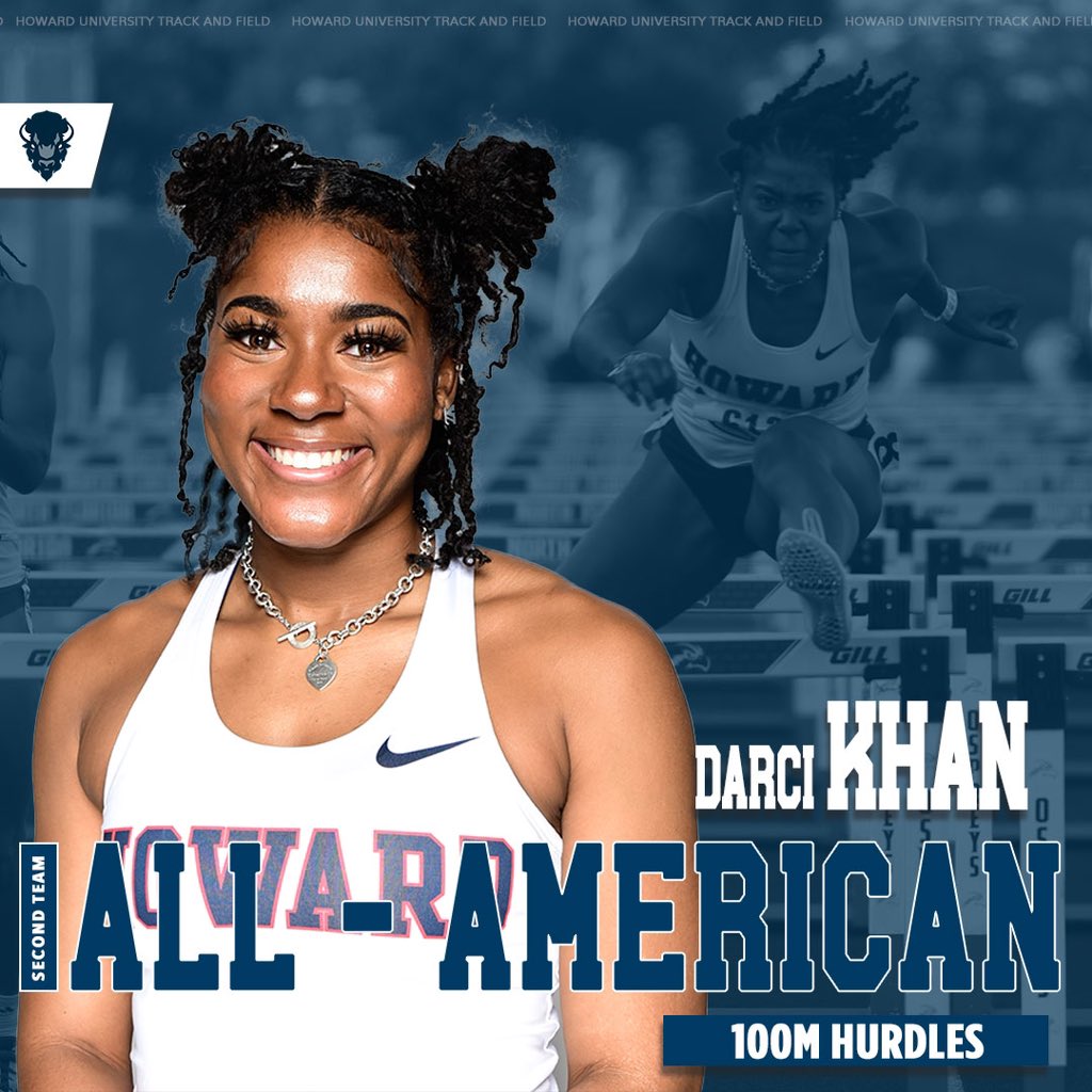 👸🏾𝐊𝐇𝐀𝐍‼️
In her first season as a Bison, the record setting hurdler finishes the 2023 season garnering her first 𝐀𝐋𝐋-𝐀𝐌𝐄𝐑𝐈𝐂𝐀𝐍 certification! 👏🏾

#BeTheStandard 🦬