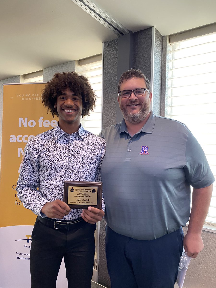 RHSAAthletics's tweet image. Congratulations to Kyle Conteh of Riffel Catholic for winning the Jack MacKenzie Perseverance Award at the RHSAA Awards Luncheon.