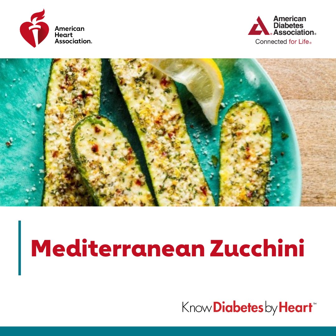 AmDiabetesAssn's tweet photo. With its sunny seasonings of fresh lemon zest, basil, oregano and red pepper flakes, this recipe is the perfect side dish for summer. https://t.co/VtdmmnZi2T 

#KnowDiabetesbyHeart https://t.co/YtHtD8poUe