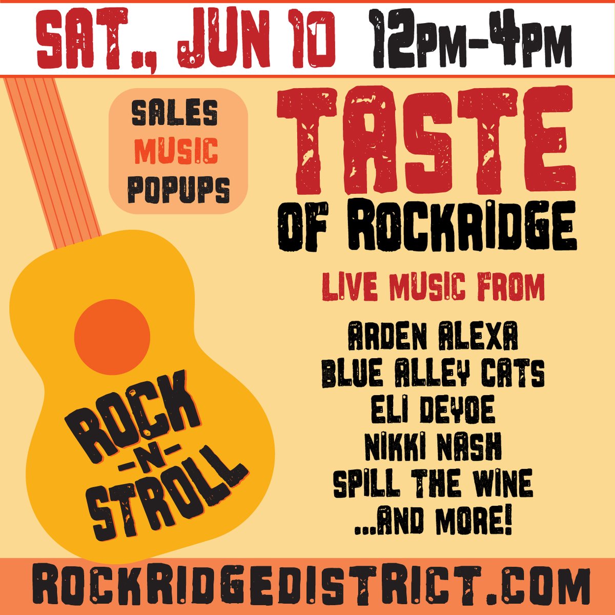 Come by our Oakland store tomorrow and join in the fun at the Rockridge Rock-N-Stroll! Follow @rockridgeoakland or get event details at RockridgeDistrict.com.