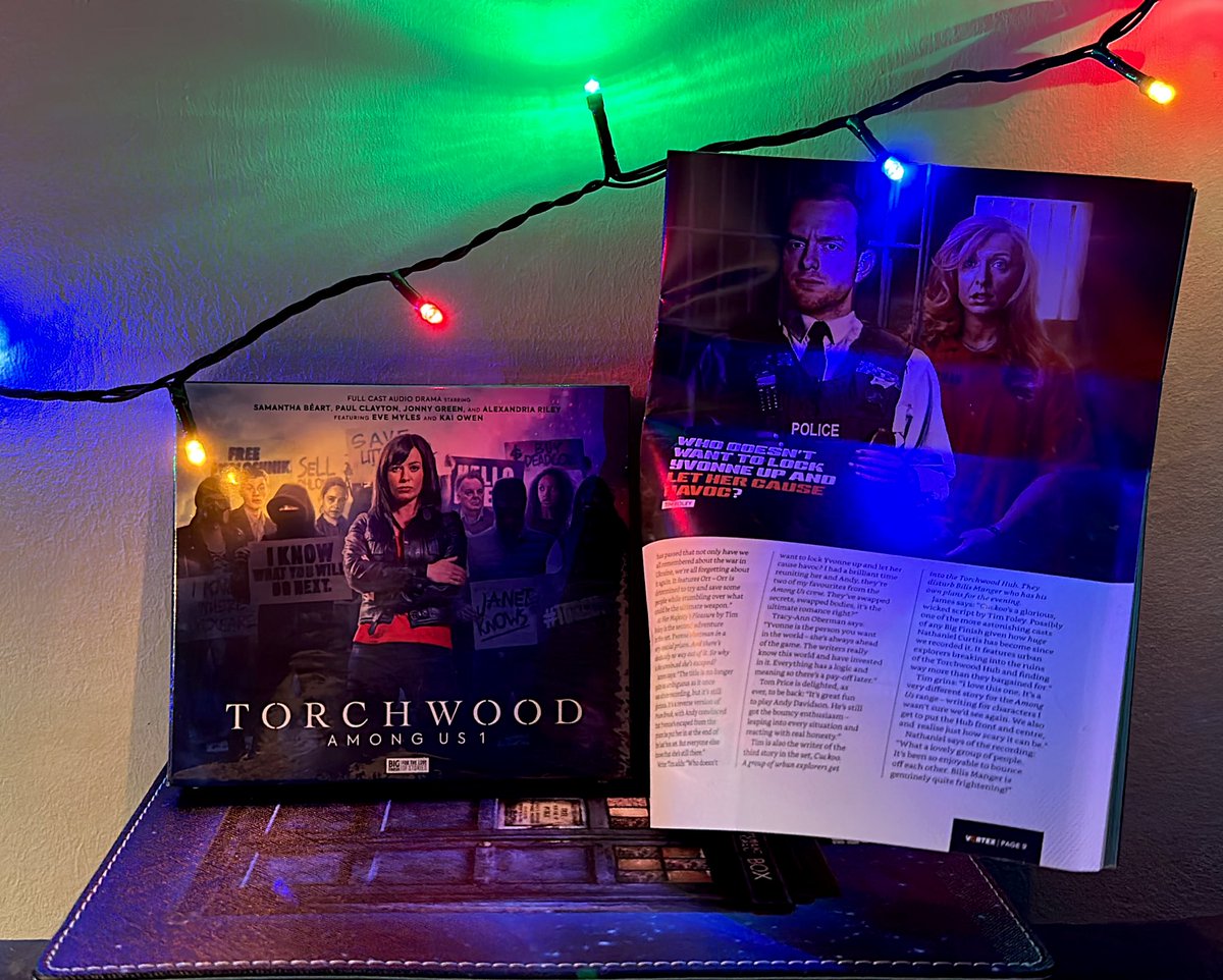 KateStewart65's tweet photo. While I’m waiting for the next UNIT Nemesis box I enjoy the latest TORCHWOOD Among us release.
@bigfinish #torchwood @Claytoncast #gwencooper #mrcolchester #orr #ng #tylersteele #yvonnehartman #andydavidson #colin #rhyswilliams https://t.co/YEAqpeRHkF
