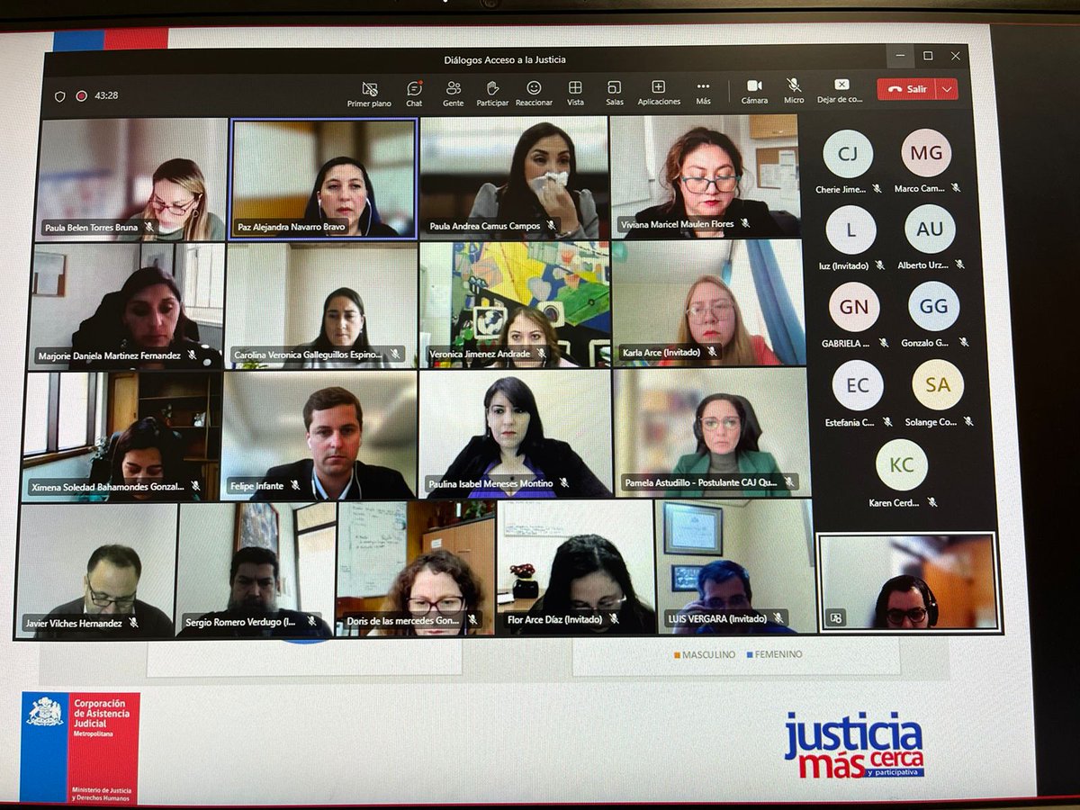 Nuestra dirigente Flor Arce participando en el Seminario de acceso a la  justicia.