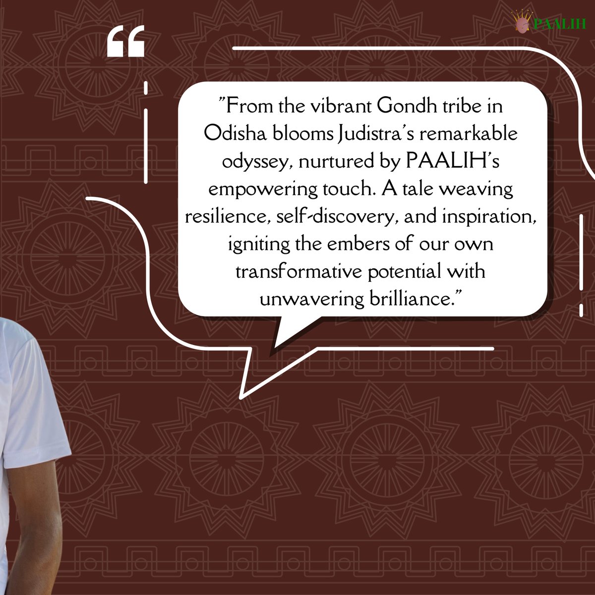teampaalih's tweet photo. Embark on a captivating journey with Judistra, hailing from Odisha's vibrant Gondh tribe. PAALIH's empowerment weaves resilience, self-discovery, and inspiration into this remarkable tale, igniting the spark of our transformative potential.
#Paalih #EmpowerYouth #Empowerment https://t.co/c2ii39dmyP