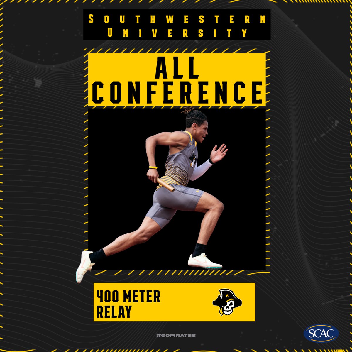 2023 TRACK &amp; FIELD MEN’S SCAC ALL CONFERENCE TEAM. 

@supiratesxctf 🏴‍☠️