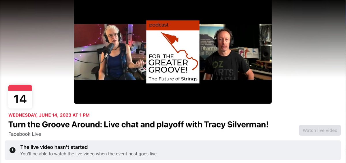 Don't miss our FB livestream on Wednesday, 6/14! Turn the Groove Around: Live chat and playoff with @TracySilverman ! fb.me/e/sSs8ZxPe   

#strings #violin #viola #cello #bass #strumbowing #chop #jazz #fiddle #improvisation #electricviolin @NJCUniversity #orchestra