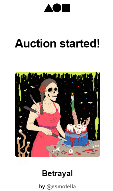 Auction started! ⏰ 🔥

I am very happy to be in the valuable collector <a href="/Biggartner1/">Egartner</a>  gallery 🥲💖✨🥳

I am still in shock. Thank you endlessly 🥰

foundation.app/@esmotella/esm…
