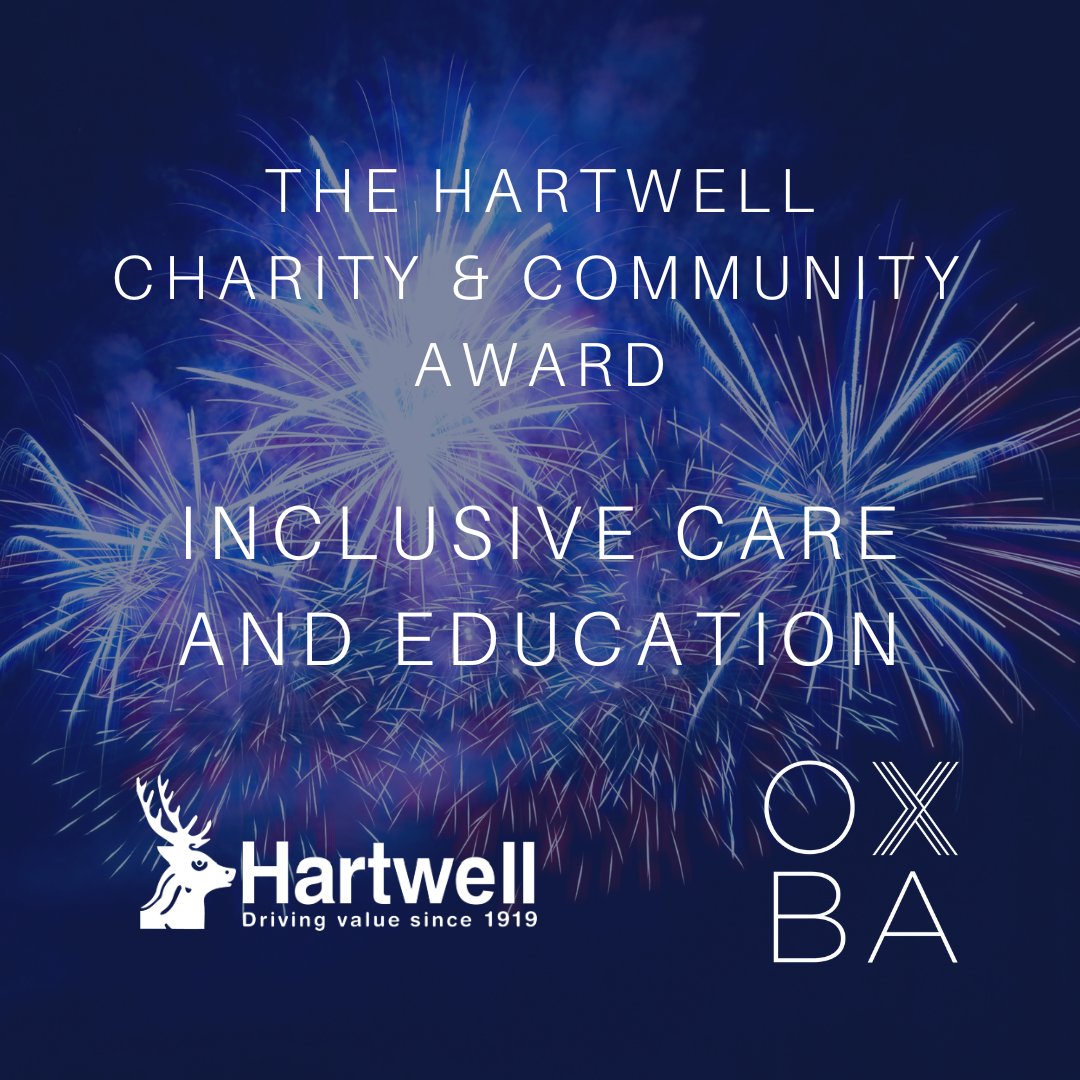 Congratulations <a href="/TheICEcentre/">TheICEcentre</a>!! Winner of The Hartwell Charity &amp; Community Award #OXBA #Winner