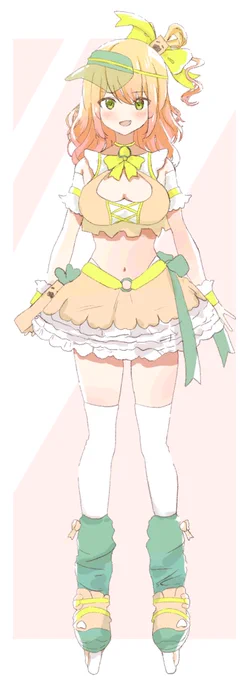 #桃鈴ねね新衣装予想 あまりにもわからないので色で遊んでました