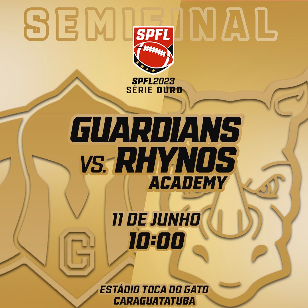 Neste domingo em Caraguatatuba, o Cruzeiro Guardians vai ter pela frente ninguém menos do que o Rhynos Academy, em duelo que vale a presença na decisão da SPFL 2023 - Série Ouro!

Fiquem atentos as redes sociais da SPFL para ficar por dentro de tudo desse jogão!