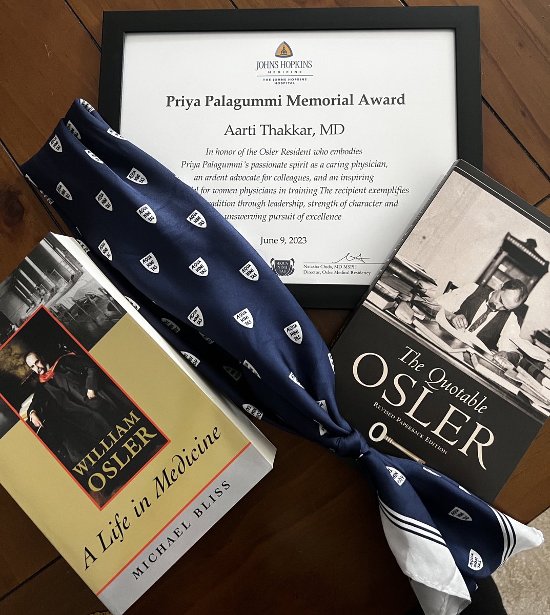 Aarti M Thakkar (@aarti693) on Twitter photo Words cannot describe how honored I am to receive the Priya Palagummi award- an incredible woman and physician whose legacy will never fade. This award goes to my mentors, colleagues, & family who’ve provided unwavering support throughout my journey. <a href="/OslerResidency/">The Osler Medical Residency</a> Words cannot describe how honored I am to receive the Priya Palagummi award- an incredible woman and physician whose legacy will never fade. This award goes to my mentors, colleagues, & family who’ve provided unwavering support throughout my journey. <a href="/OslerResidency/">The Osler Medical Residency</a>