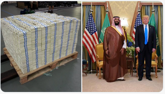 The tRumps have a bizarre family financial situation regarding a foreign adversary
The Saudis laundered $2 billion, 2,000 pallets, thru Kushner while tRump was hiding stolen intel in a public hotel basement
The Saudis are foreign adversaries aligned with Russia, China and Iran