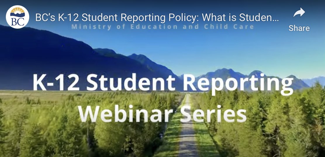 The BC Ministry of Education and Child Care has just released a new K-12 Student Reporting webinar series with modules including videos and accompanying resources in both English and French. curriculum.gov.bc.ca/reporting/k-12…

 #sd38learn #bcedchat