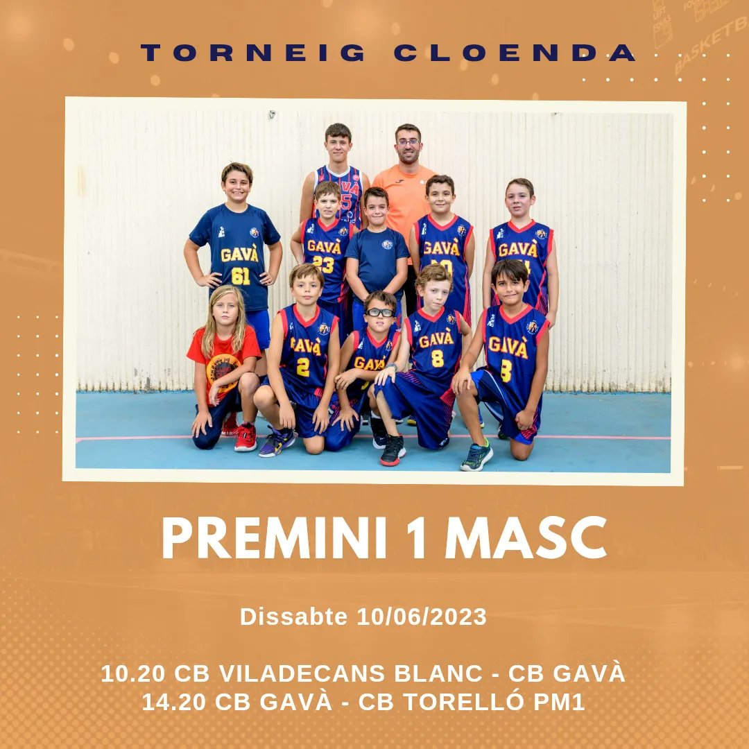 ‼️ Els nostres minis i preminis participen en el Torneig Cloenda que se celebra aquest cap de setmana a Lloret de Mar.

💪🤗 Que gaudiu d'aquesta experiència!

#cbg #unclubdiferent