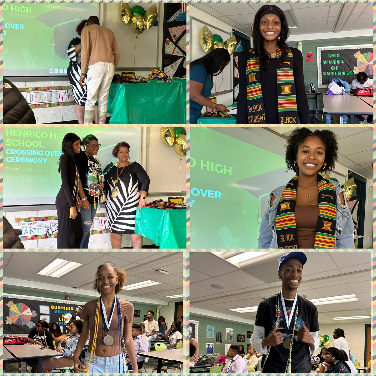 LiveTeachMentor's tweet photo. L.I.F.T. &amp; B.A.A.D Warriors Crossover Ceremony was Great! It Gives me Pleasure &amp; An Honor 2 put Chords &amp;/or Stoles on my Student Ambassadors! Thank you 2 @MsT_HHSAdmin putting it 2gether!! #latepostsorry @HenricoHEROES @BAADWarriors2 @DeborahGHayden2 @AsprinKroll @RoscoeCooperIII https://t.co/QxGIiOO3bV