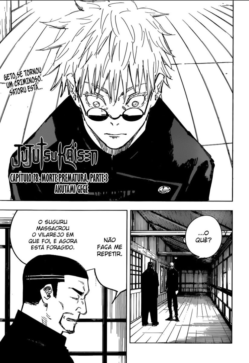 Jujutsu Kaisen revela verdadeira missão de Satoru Gojo