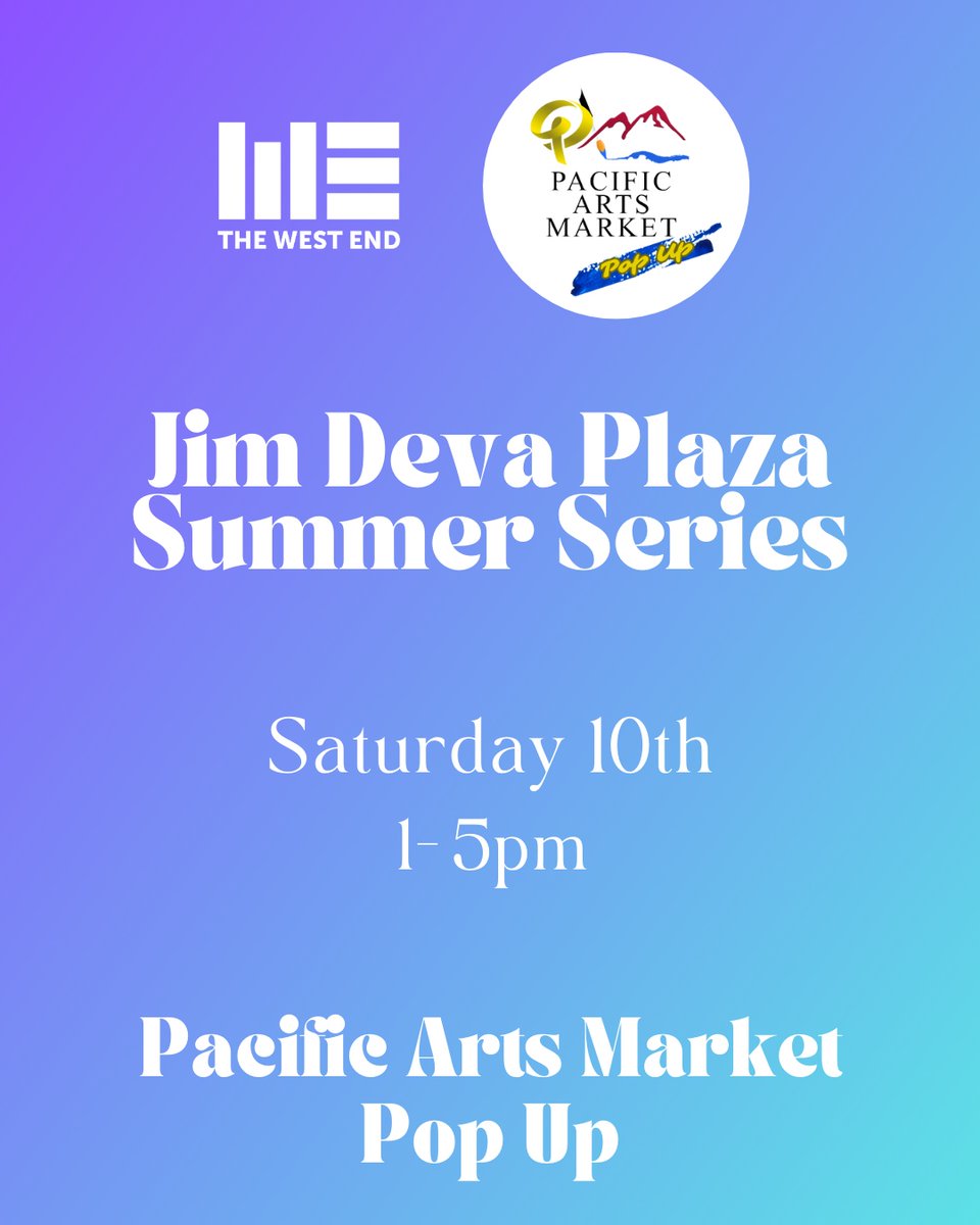 WestEndBIA's tweet photo. Visit the Jim Deva Plaza this weekend for markets, live music, live painting and more! #WeAmaze 

See photos for more info. https://t.co/qfSiNMcDGG