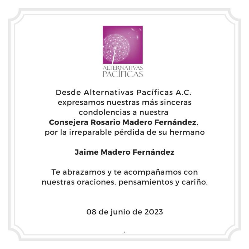 Alternativas Pacíficas A.C. tweet media