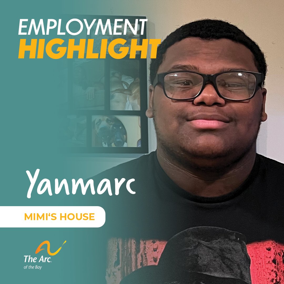 This week’s Employment Highlight is Yanmarc, an Arc of the Bay client who works under the Work Based Learning Experience as a Kennel Attendant at Mimi's House, Panama City.

#OpportunityThroughEmpowerment #DiscoveringAbilities #BuildingOpportunities #AchieveWithUs