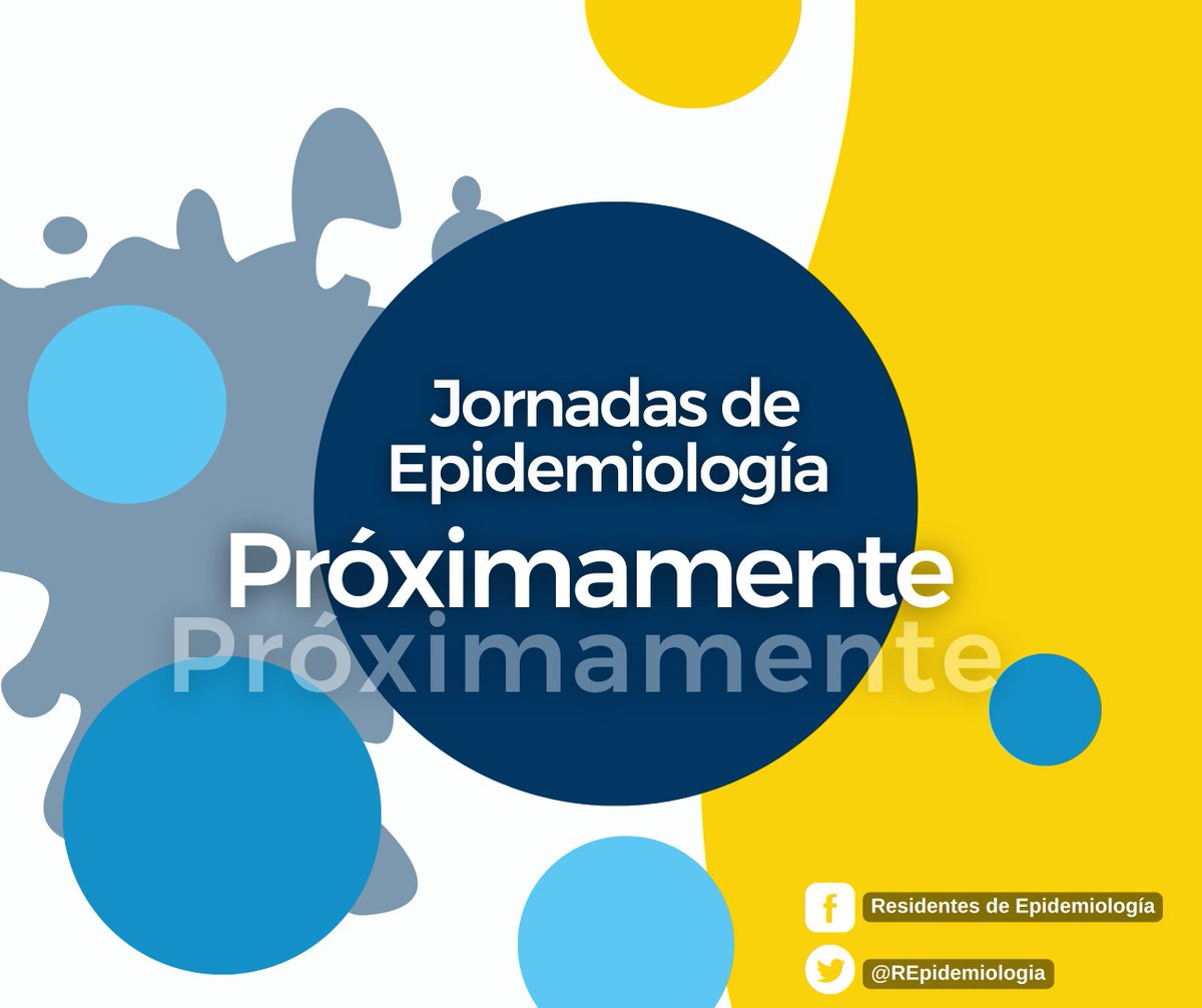 REpidemiologia's tweet photo. #XJornadasEpi, próximamente https://t.co/HsENNhDKIw
