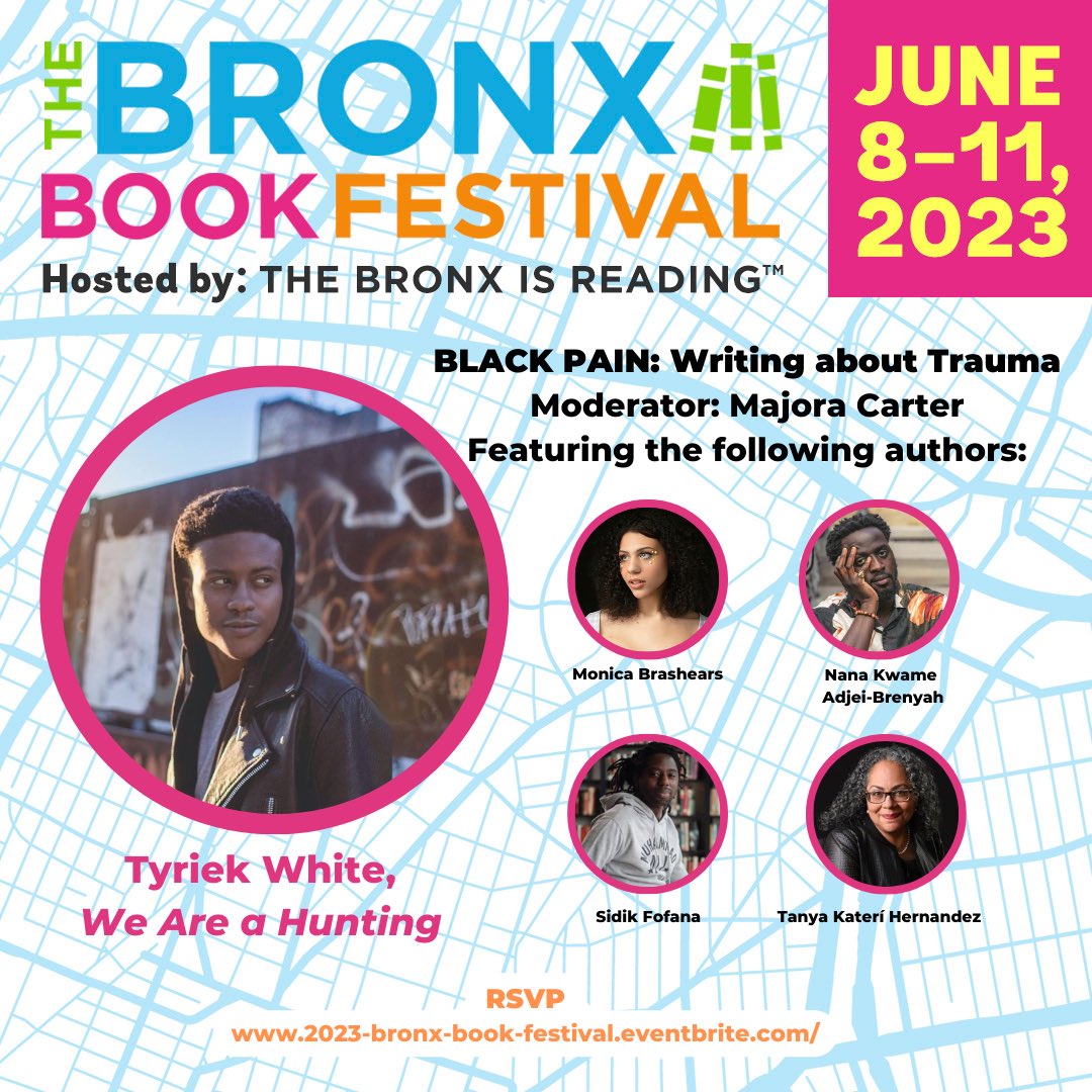 I really get to chat with some of the best doing it today. Tomorrow at noon, I’ll be at The Bronx Book Festival — hosted by @bronxisreading