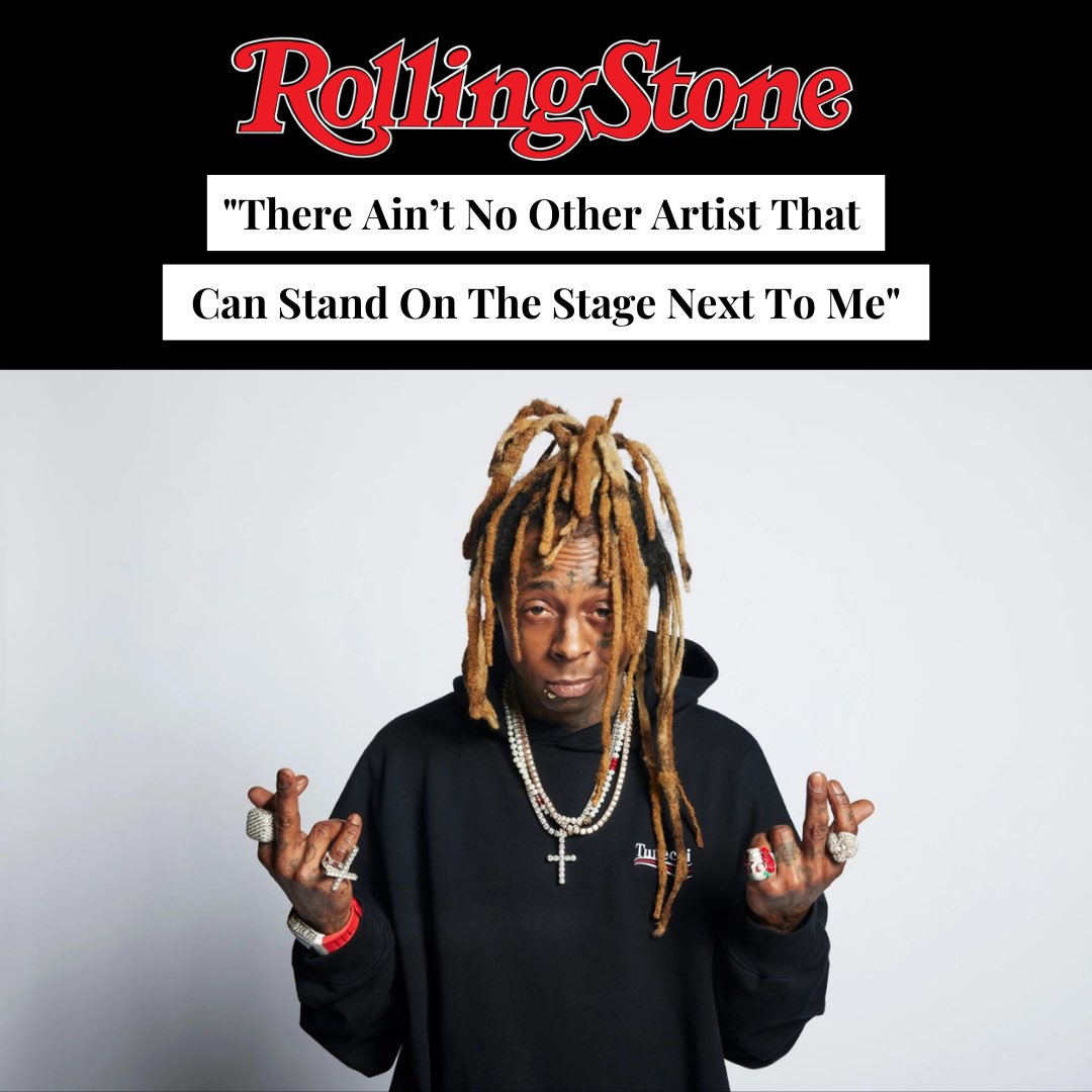 youngmoney's tweet photo. “I was interested in Mixtape Weezy going against Lil Wayne. That would have been crazy.” - @LilTunechi 

Wayne sits down for an exclusive interview with @RollingStone discussing his career, longevity, and @verzuzonline. https://t.co/UFGBj4F2oZ